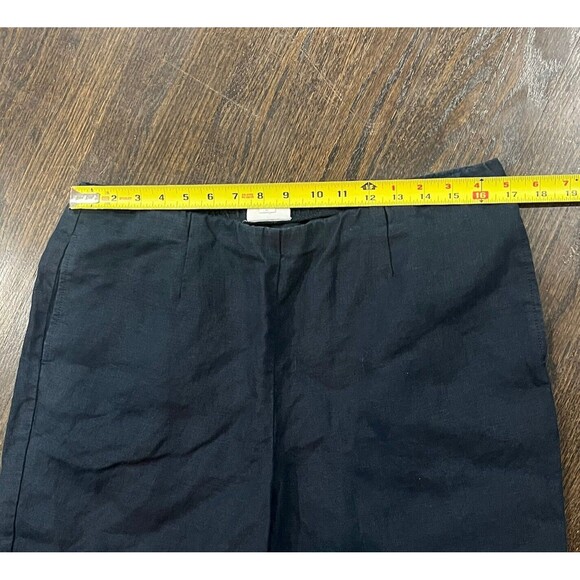 J. Jill Pants Women’s Medium Linen Navy Blue Minimalist Relaxed Comfy Pull On - Picture 5 of 7